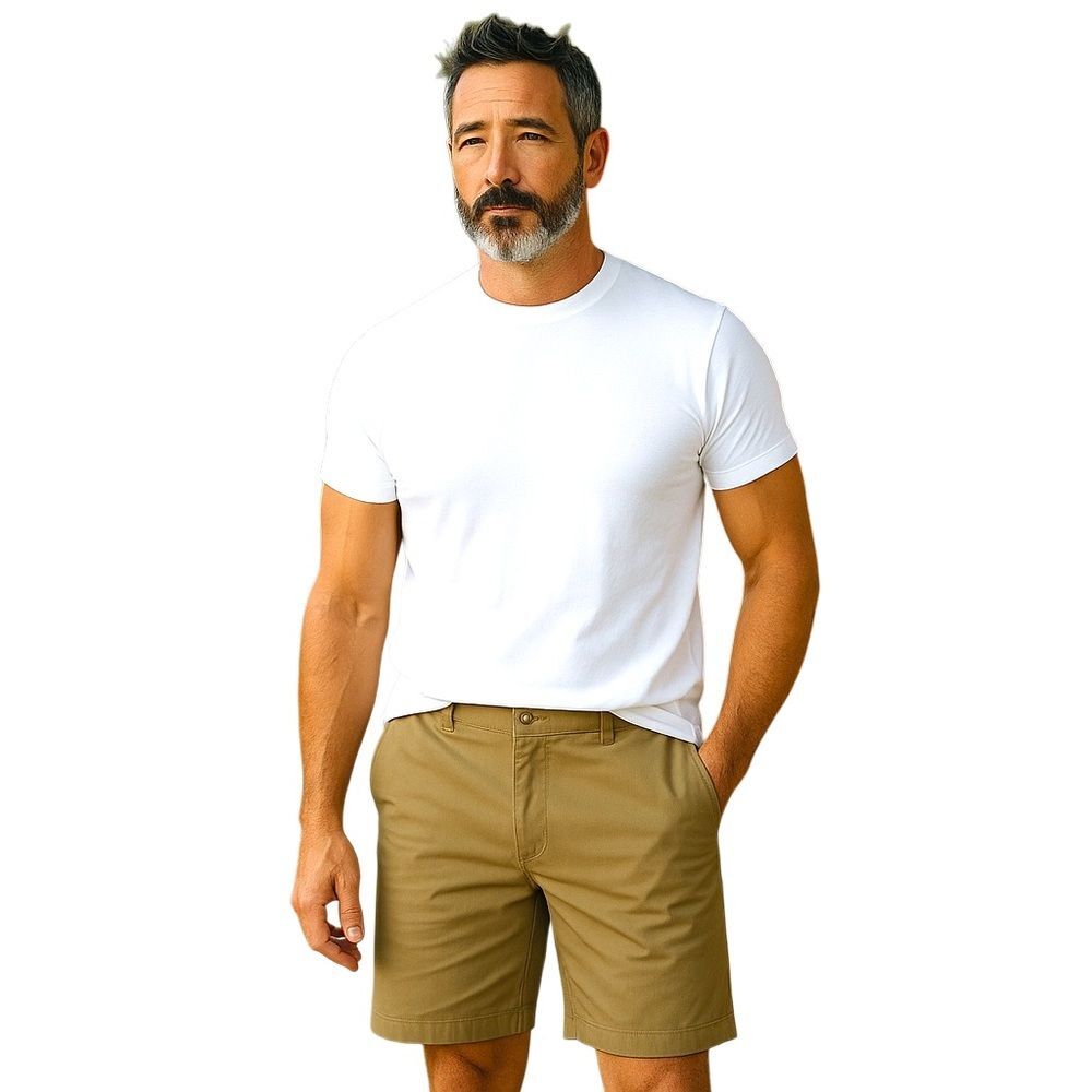 Hang Ten Flat Front Tan Shorts Casual Essential
